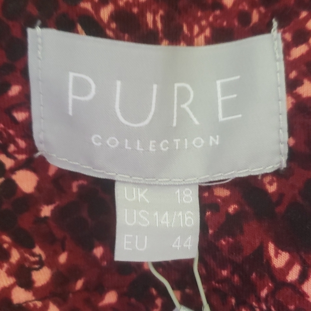 NEW! PURE COLLECTION Snakeskin Print Knit Dress 14/16. - Picture 6 of 7